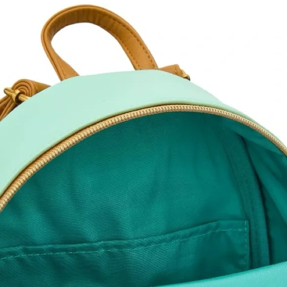 Loungefly Disney Bambi Floral Turquoise Mini Backpack NWT Forest Scene Loungefly Disney Bambi Floral Turquoise Mini Backpack NWT is  main image 3